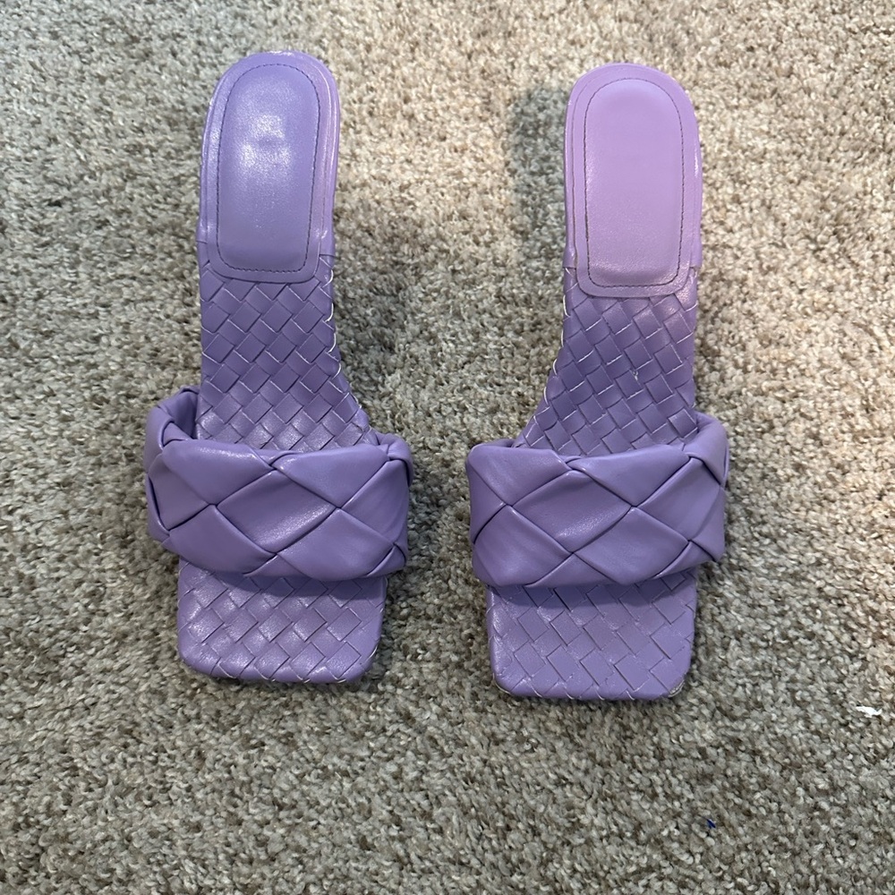Cape Robbin Purple Woven Heels